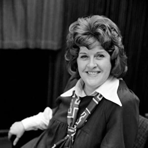 Jean Challis, BBC Newsreader. February 1975 75-00845-001