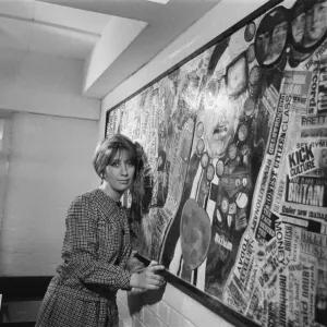 Jean Fairclough, Artist from Bolton, aged 24 years old, pictured with her mural