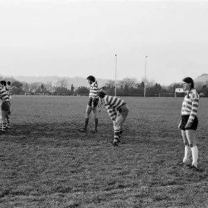 Jean McCollister, 22, from Seattle USA, playing rugby for Dorking Surrey against Jean McCollister, 22, from Seattle USA, playing rugby for Dorking Surrey against
