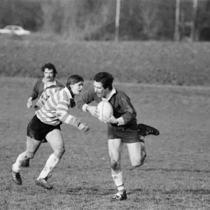 Jean McCollister, 22, from Seattle USA, playing rugby for Dorking Surrey against Jean McCollister, 22, from Seattle USA, playing rugby for Dorking Surrey against