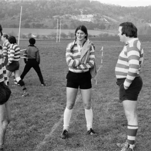 Jean McCollister, 22, from Seattle USA, playing rugby for Dorking Surrey against Jean McCollister, 22, from Seattle USA, playing rugby for Dorking Surrey against