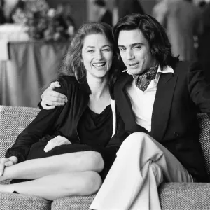 Jean-Michel Jarre with his wife Charlotte Rampling at a photocall Jean-Michel Jarre with his wife Charlotte Rampling at a photocall