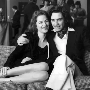 Jean-Michel Jarre with his wife Charlotte Rampling at a photocall
