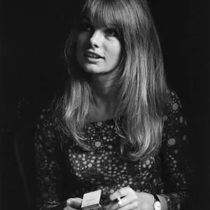 Jean Shrimpton, modelo y actor, fotografiado durante la conferencia de prensa de.