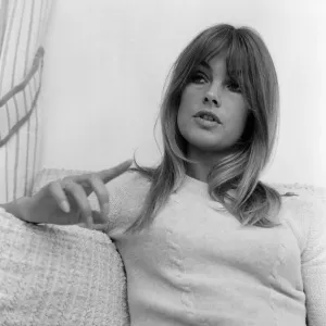 Jean Shrimpton, model, pictured at her home, Montpellier Place, London, 25th October 1967 Jean Shrimpton, model, pictured at her home, Montpellier Place, London, 25th October 1967