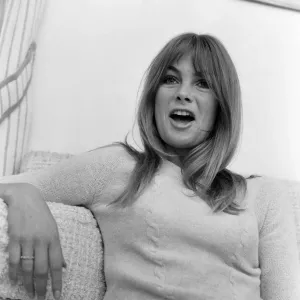 Jean Shrimpton, model, pictured at her home, Montpellier Place, London, 25th October 1967 Jean Shrimpton, model, pictured at her home, Montpellier Place, London, 25th October 1967