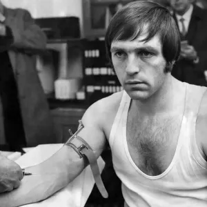 Jeff Astle Undergoing Blood Test, Mexico 1969 Print Jeff Astle Undergoing Blood Test, Mexico 1969 Print