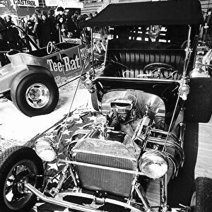 Jeff Becks 1915 Model T Ford Roadster custom car in 1973 at the Crystal Palace