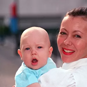 JENNY AGUTTER WITH BABY 1991