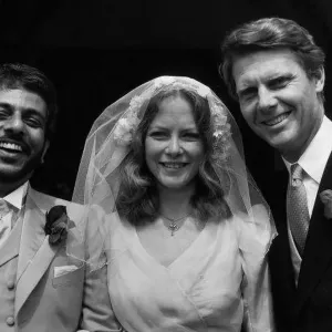 Jenny Seagrove Actress with Newly Wed Husband Print