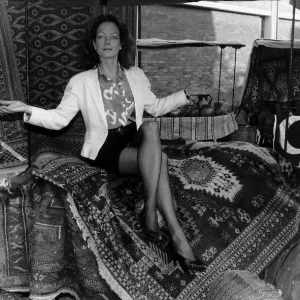 Jenny Seagrove Actress sitting on a rug carpet Jenny Seagrove Actress sitting on a rug carpet