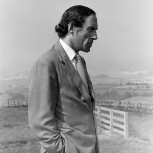 Jeremy Thorpe pictured outside, near Barnstaple. 12th September 1973 Jeremy Thorpe pictured outside, near Barnstaple. 12th September 1973