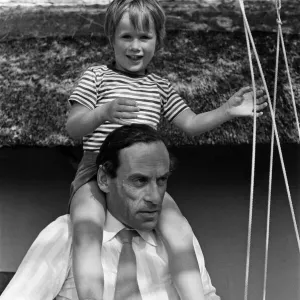 Jeremy Thorpe with his four year old son Rupert, pictured at his cottage near Barnstaple Jeremy Thorpe with his four year old son Rupert, pictured at his cottage near Barnstaple