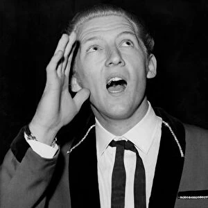 Jerry Lee Lewis, pictured in rehearsal at a London cinema in December 1964
