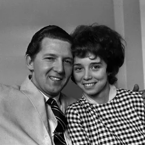 Jerry Lee Lewis Rock and Roll singer May 1962 with his wife Myra in London Jerry Lee Lewis Rock and Roll singer May 1962 with his wife Myra in London