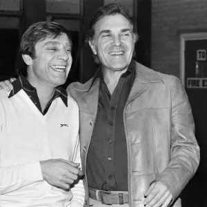 Jerry Stevens and Ernest Maxin at rehearsals for Lennie and Jerry