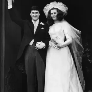 Print of Jim Baxter on his wedding day, 16th June 1965 Print of Jim Baxter on his wedding day, 16th June 1965