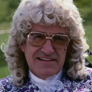 Jim Bowen Print - Television Presenter in Pantomime Wig Jim Bowen Print - Television Presenter in Pantomime Wig