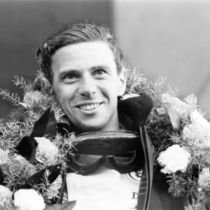 Jim Clark Celebrating 1964 British Grand Prix Print