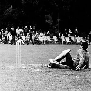 Jim Clark racing driver, playing cricket 1964