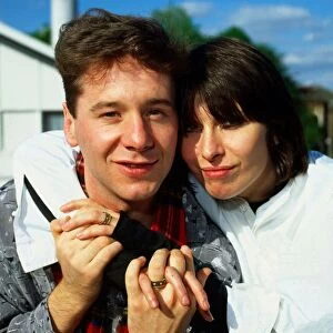Jim Kerr with his wife Chrissie Hynde June 1984