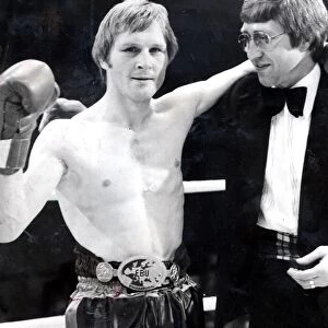 Jim Watt boxer August 1977 with Ken Buchanan after fighting Andre Holyk