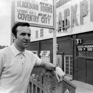 Jimmy Armfield football player captain Blackpool FC pictured outside Bloomfield Road Jimmy Armfield football player captain Blackpool FC pictured outside Bloomfield Road