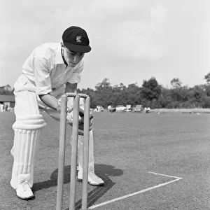 Jimmy Greaves, Chelsea Football Striker, enjoys playing a game for Chelsea Cricket XI