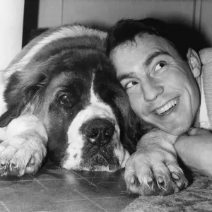 Jimmy Greaves at Home with Bruno Print