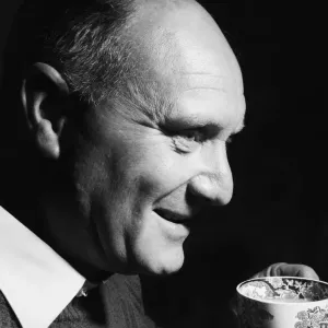 Jimmy Greaves senior seen here enjoying a lovely cuppa. 19th September 1957