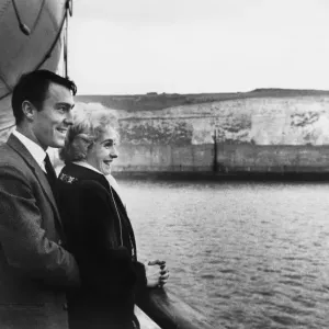 Print of Jimmy Greaves and his wife Irene in Dover, England