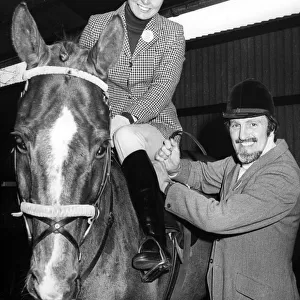 Jimmy Hill, sports presenter with Angela Rippon, TV presenter