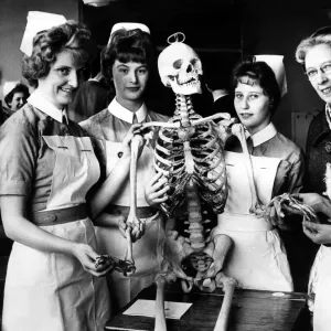 Jimmy, the skeleton, seems delighted to be with company at the opening of the Nurses Jimmy, the skeleton, seems delighted to be with company at the opening of the Nurses