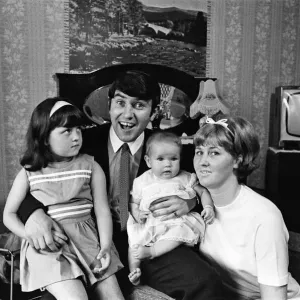 Jimmy Tarbuck in Great Yarmouth with his wife Pauline and their daughters Cheryl, 5 Jimmy Tarbuck in Great Yarmouth with his wife Pauline and their daughters Cheryl, 5