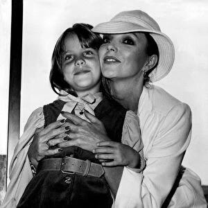 Joan Collins actress with her daughter Katyana