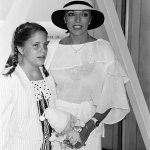 Joan Collins Print - LAP with Daughter Katy, 19th July 1983
