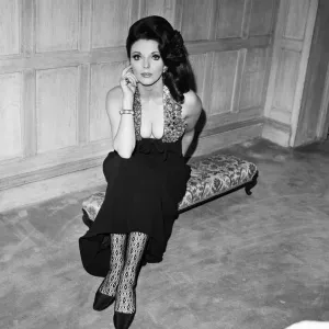 Joan Collins in Park Street Flat, 1st March 1968 Print Joan Collins in Park Street Flat, 1st March 1968 Print