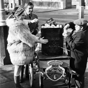 Joan Collins on the set of her new film Subterfuge'. 4th February 1968 Joan Collins on the set of her new film Subterfuge'. 4th February 1968