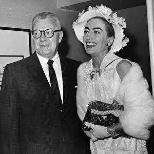 Joan Crawford actress with Al Steele at Hollywood party 1956