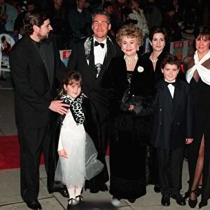 Joan Plowright Actress and family at the Film Premiere of 101 Dalmations