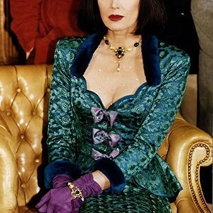 Joanna Lumley Actress dressed as Miss Peacock in the television series Cluedo 5th