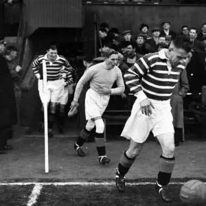 Jock Shaw Leads Out Rangers at Brockville Park Print 1950 Jock Shaw Leads Out Rangers at Brockville Park Print 1950