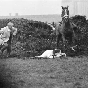 Jockey Paddy Farrell Print - Aintree Grand National 1964