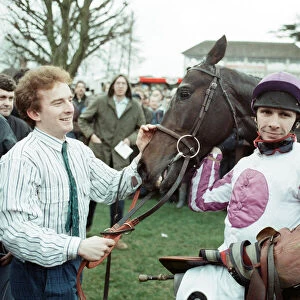 Jockey Peter Scudamore. 6th February 1989