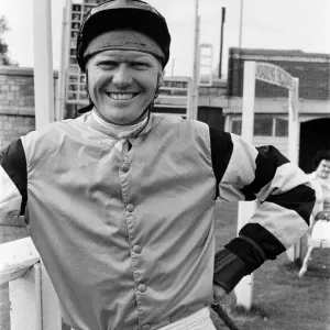 Jockey Terry Biddlecombe at Newton Abbot racecourse. 28th August 1969 Jockey Terry Biddlecombe at Newton Abbot racecourse. 28th August 1969