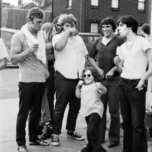Joe Bugner (left) with fans in New York City. Joe is New York to meet some of Joe Bugner (left) with fans in New York City. Joe is New York to meet some of