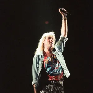 Joe Elliott of Def Leppard performing live at the NEC Birmingham. 29th June 1992 Joe Elliott of Def Leppard performing live at the NEC Birmingham. 29th June 1992