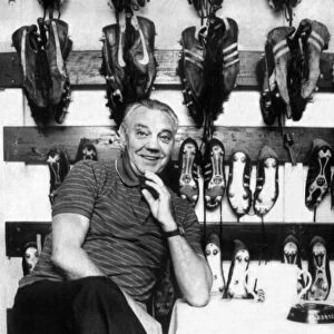 Joe Fagan new Liverpool Manager in boot room at Anfield March 1984