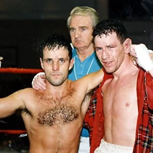 Joe Kelly October 1991 boxer boxing at St Andrews boxing club Ronnie Carroll
