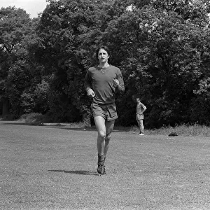 Johan Cruyff Ajax and Holland footballer June 1971 training as Ajax prepare for